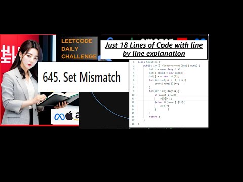 LeetCode 645 Set Mismatch: Easy Java Solution | Developer Coder #leetcode #beginnerfriendly #easy