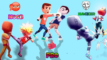 NOOB VS PRO VS HACKER-Swipe Fight!