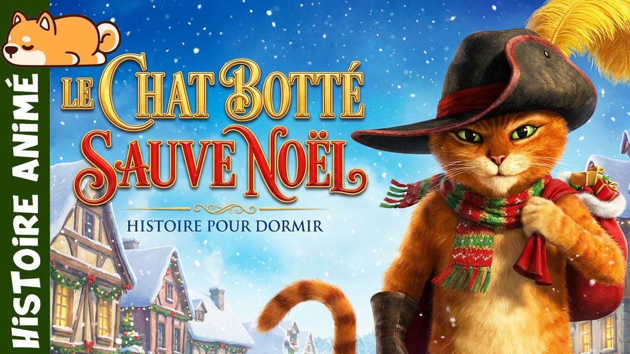 Le Chat Botté sauve Noël🎄Histoire pour s'endormir | Conte Pour Enfant