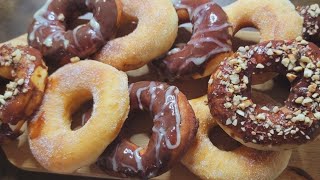 Homemade donut recipe.دونات بدون تعقيدات