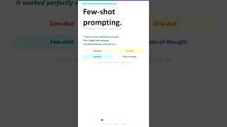 Few-Shot Prompting — The Technique That Doubles Your AI Output Quality #Shorts #short #shortvideo