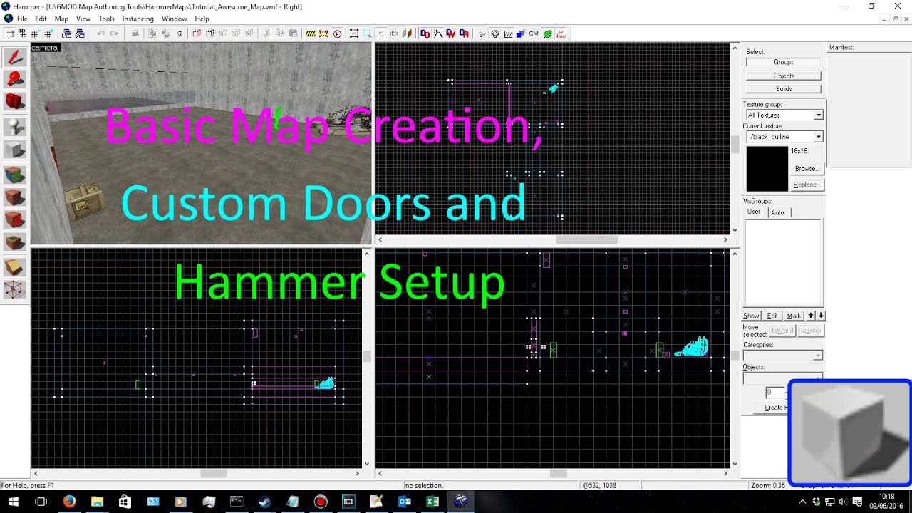 Basic Map Making, Custom Doors and Entities in Hammer. YouTube