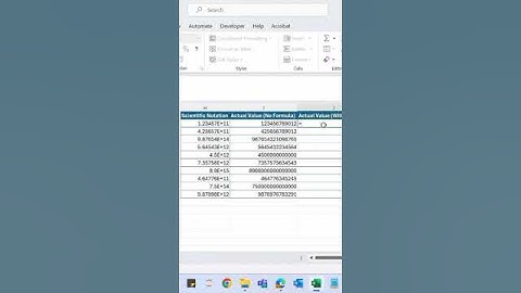 Convert Scientific Number to Normal Number #shorts #exceltutorial #excel