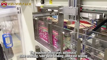 WIN-WIN PACK 3-in-1 Case Packer for Biscuit Box Packing | Case Erecting, Case Packing, Case Sealing