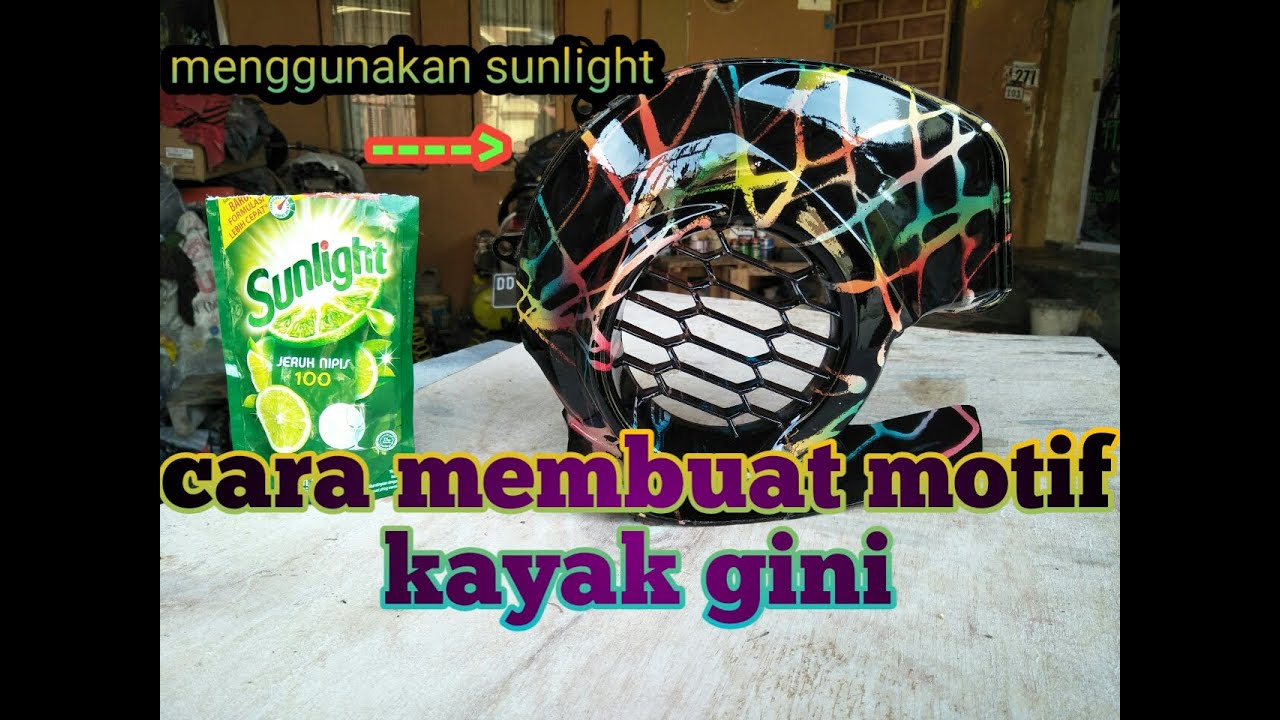  Cara  membuat motif cat  menggunakan  sunlight YouTube