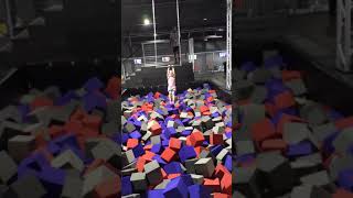 Swinging around at Recoil Trampoline Park Valdosta, Ga
