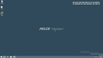 Restoring a Database Backup on VideoXpert