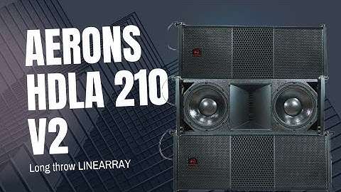 Aerons HDLA 210 v2 linearray for best sound quality 🔥🔥