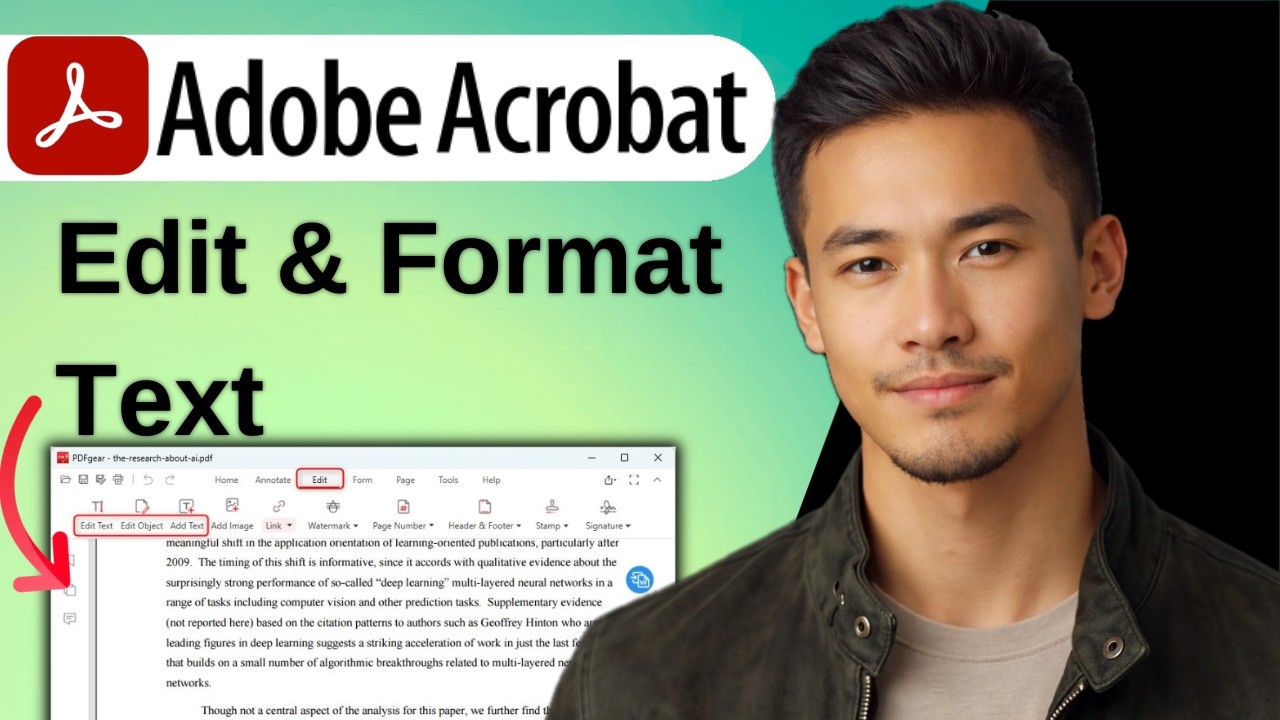 How to Edit & Format Text in PDFs with Adobe Acrobat | 2026 - YouTube