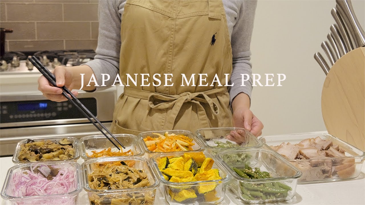 Девять простых японских гардеробных блюд🥢｜MEAL PREP｜приготовление пищи vlog