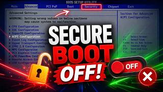 Como Desativar o Secure Boot na BIOS