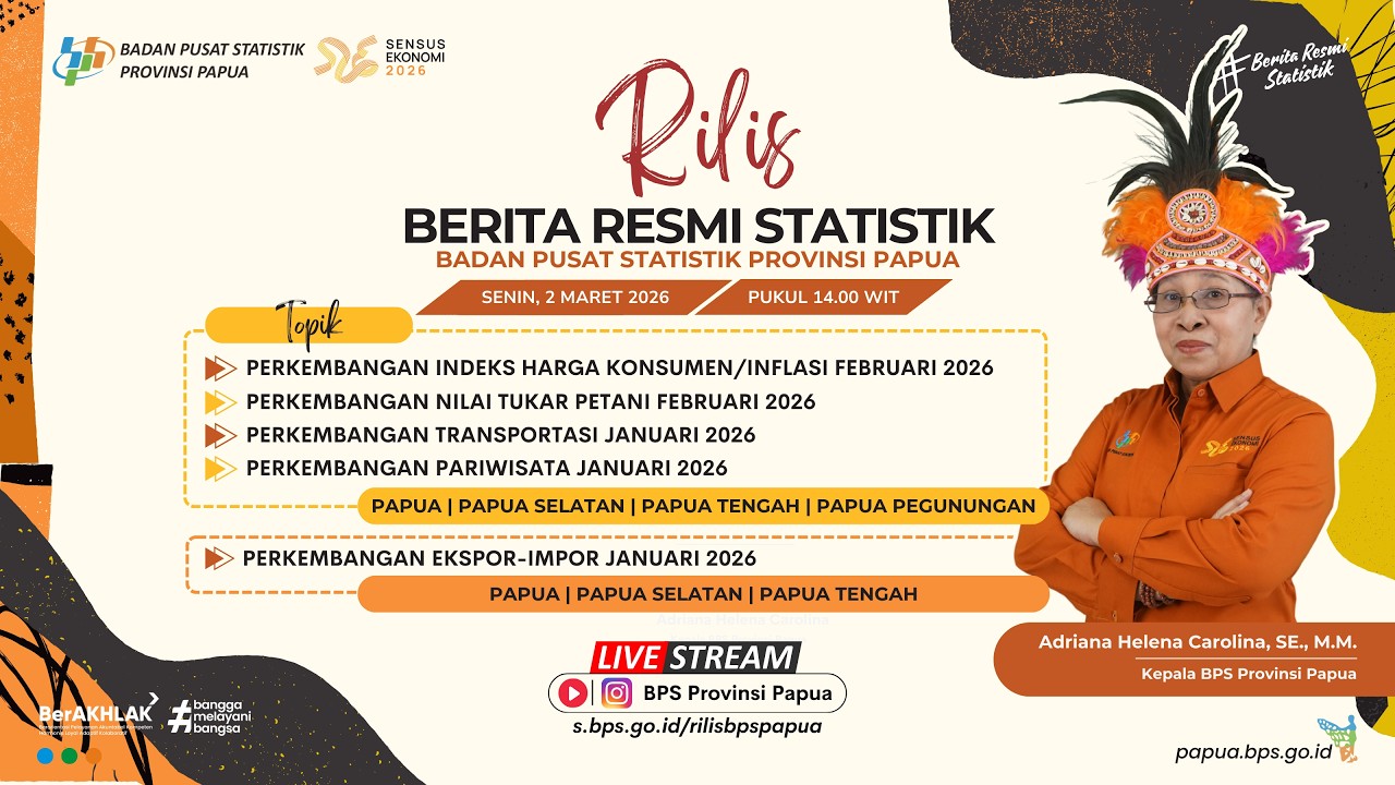 Rilis Berita Resmi Statistik - 2 Maret 2026.