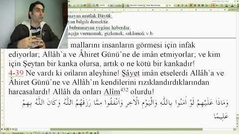 Nisa suresi 39-02 (Doç. Dr. Halis AYDEMİR)