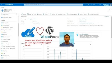 How to host wordpress website on azure by AzureTalks Umesh Pandit