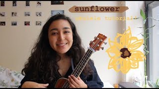 Sunflower - Rex Orange County (ukulele TUTORIAL) 🌻 - 00's Songs - Ukulele Tutorials by Ukulele Cheats