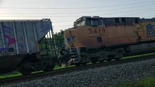 NS 7503 leads a tanker train with UP trailing in Wyomissing, PA
