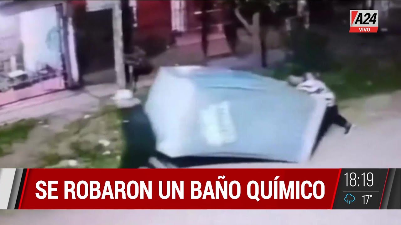 INSÓLITO: Se ROBARON un BAÑO químico