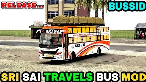 SRI SAI TRAVELS BUS MOD For Bus Simulator Indonesia || Bussid Mod || Offroad Gamers ||