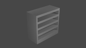 Creating Bookshelf with Blender