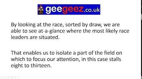 Using Pace in Horse Racing Handicapping