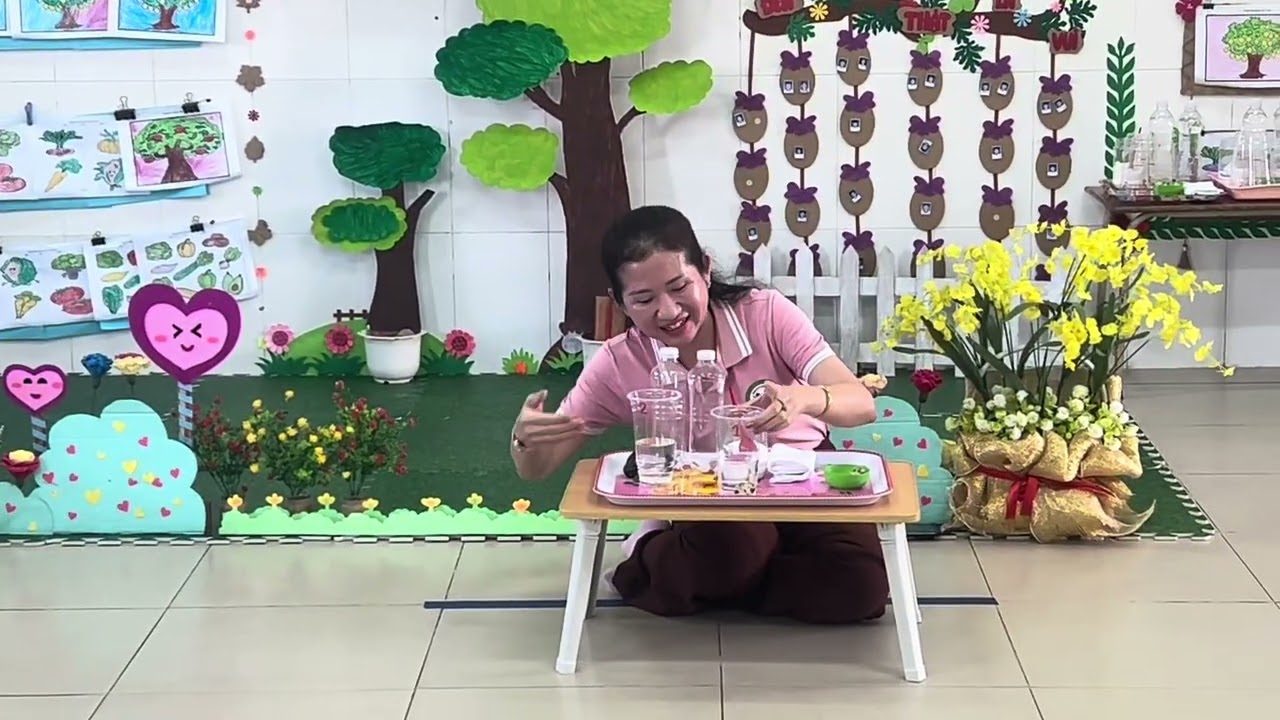KPKH: Trứng chìm, Trứng nổi, lớp lá 7, GV Hồng Nhung, Trường MN Bàu Đồn TM TN