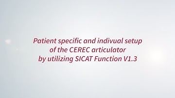 Setup of the CEREC Articulator