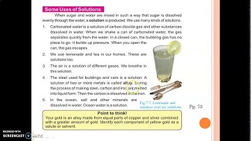 Ch#7 (Topic: Uses of Solution) Lecture 21 science class 6