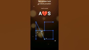 A💔S  Pattern Lock Screen ll #patterns #newpattern #lovepatterns #namelock
