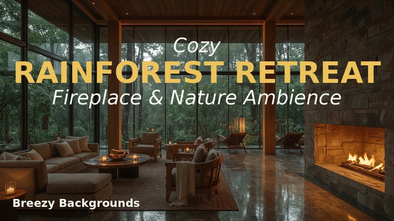 Cozy Rainforest Retreat🌿Fireplace & Nature Ambience🌧️