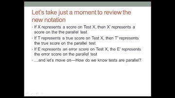 Classical Test Theory. Part 4 (VE). Two Definitions