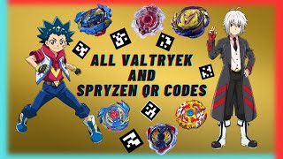All Valtryek And Spryzen Qr Codes - Beyblade Burst App