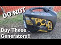 DO NOT Buy These Firman W2100i Inverter Generators Generator Firman Camping 
