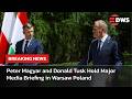 WATCH NOW: Hungary PM Peter Magyar and Donald Tusk Hold Joint Press Conference in Warsaw | AC14