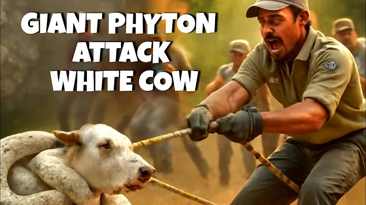 Unbelievable Rescue | Brave Team Saves White Cow from Giant Python’s Deadly Attack