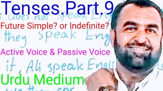 Tenses.Part.9#@ Nawab Kiazai 350# Future Simple # Active &amp; Passive Voice # Urdu Medium 