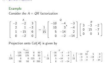 QR-Factorizations: Part 2/3 "A=QR Factorizations"