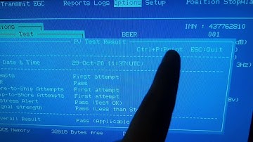 PV TEST INMARSAT C | Performance verification (pv) test