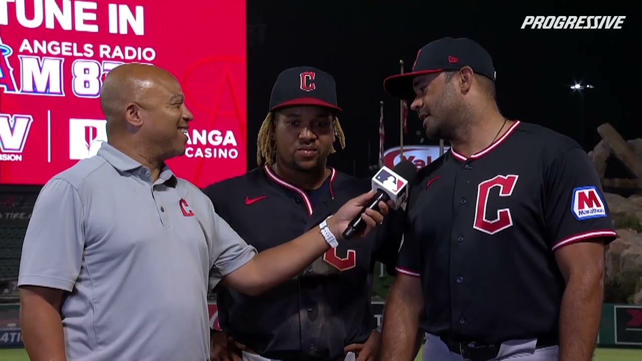 082526 - CLE vs LAA - Ramírez Postgame On-Field Interview