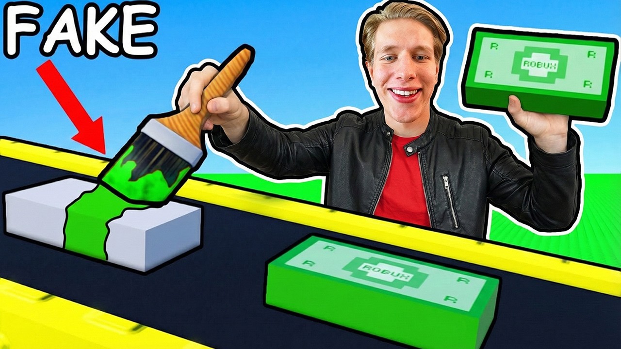 Printar FEJK PENGAR Värda 1 000 000 kr i Roblox...