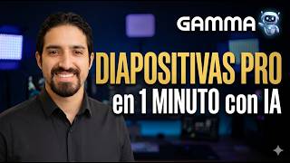 Cómo Crear Diapositivas Profesionales en MINUTOS con la IA de Gamma (Tutorial Completo)