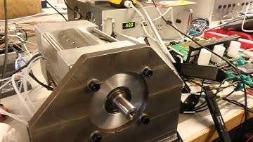 Test run at 8000 rpm of U-core Switched reluctance motor