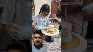 Day 2 of our 3 days cake making class 🌈❤️ #cakedecorating #cakedesignideas #cakedesign #sahil