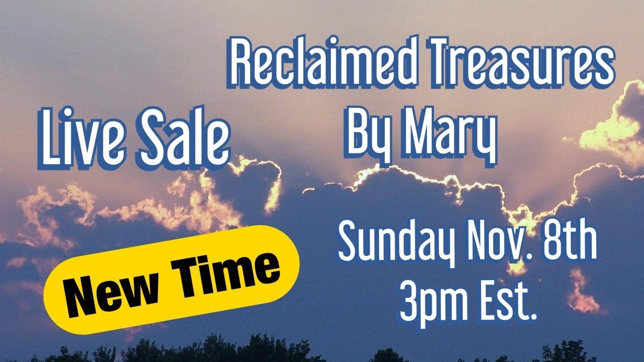 I M Back New Time Sunday Afternoon Live Sale 3pm Est Youtube