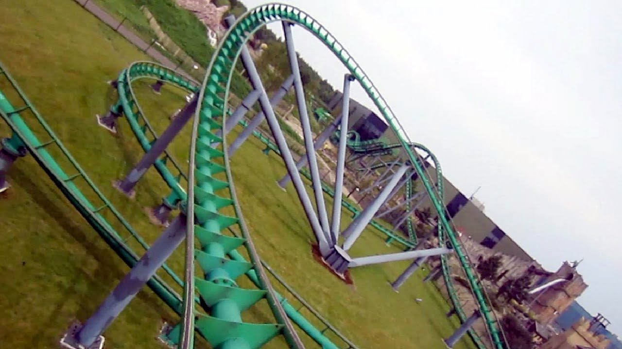 Booster Bike front seat on-ride HD POV Toverland - YouTube