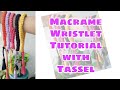 Macrame Wristlet Keychain Tutorial/Macrame Tassel Tutorial /The Craft Pot