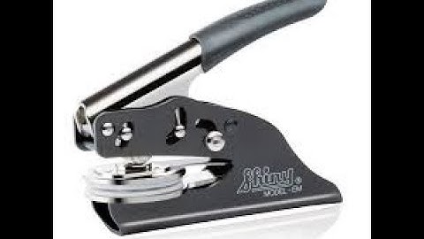 How To Assemble Shiny Model Embosser Correctly, Insert Plate In Shiny Embosser