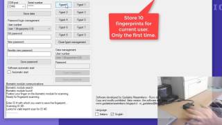 BioPass - Biometric passwords management -English version software demo screenshot 1