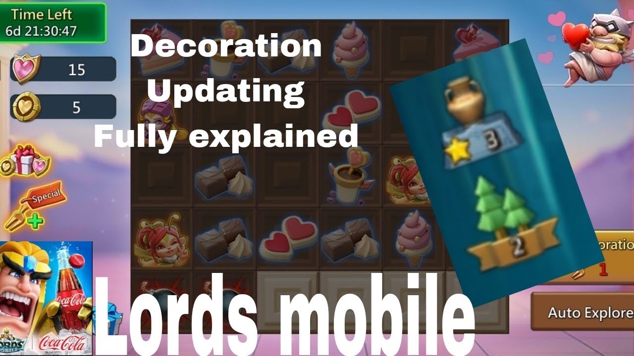 Lords Mobile Decoration Levels level up decoration decoration