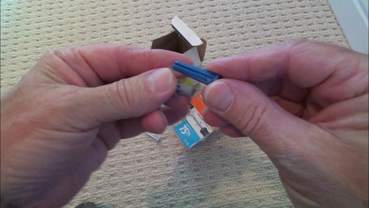 How to Install Plastic Wall Anchors for Dummies YouTube