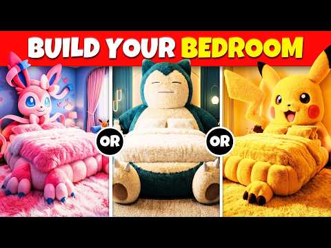 🛏️ Build Your Dream POKÉMON BEDROOM! | Would you rather...?🔥